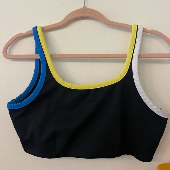 SPORTS BRA BLACK SPLIT 59 - Picture 6 of 7